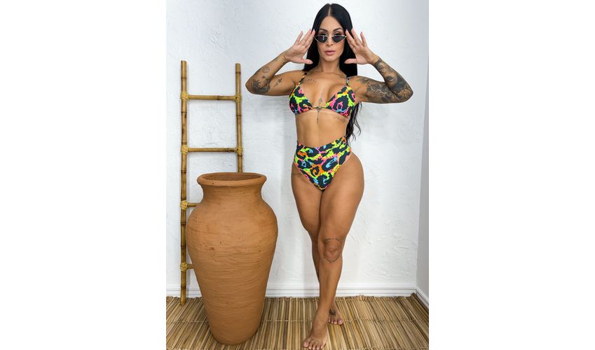 Conjunto Capri Neon Abstrato