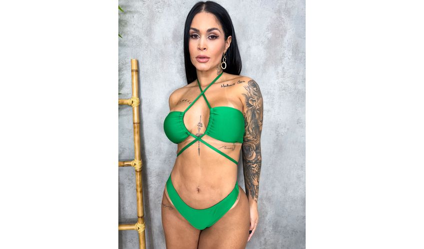 Conjunto Malibu Verde Bandeira 