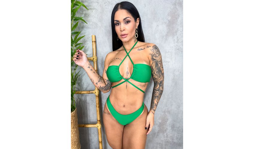 Conjunto Malibu Verde Bandeira 