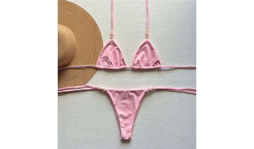 Conjunto Lacinho Miçangas