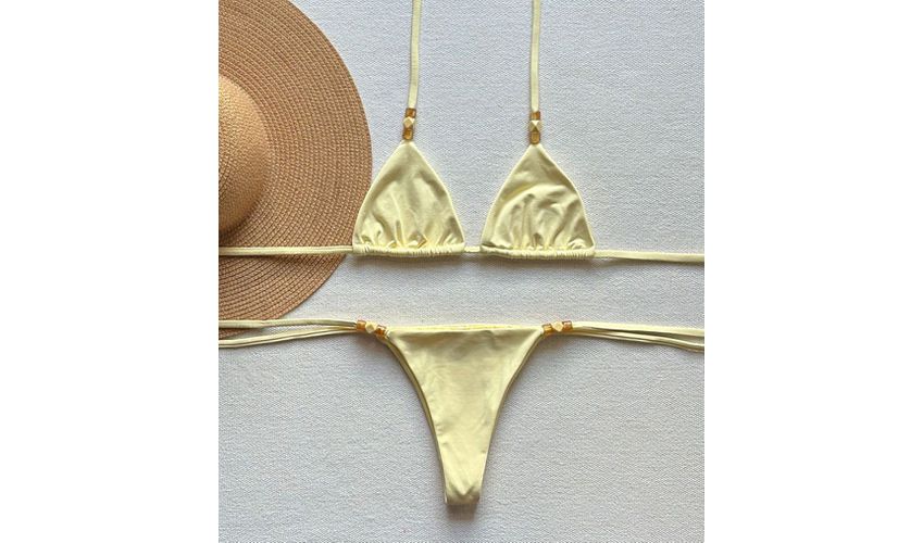 Conjunto Lacinho Miçangas 