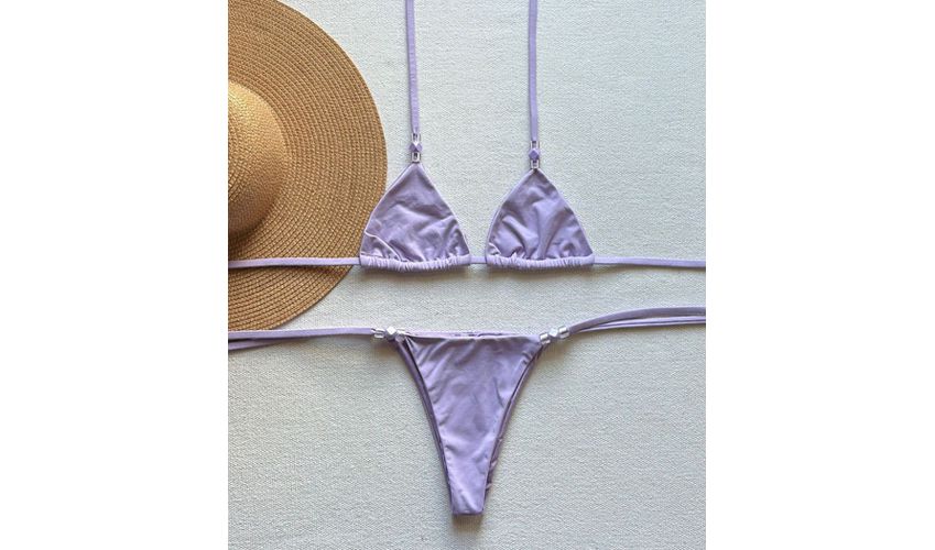 Conjunto Lacinho Miçangas 