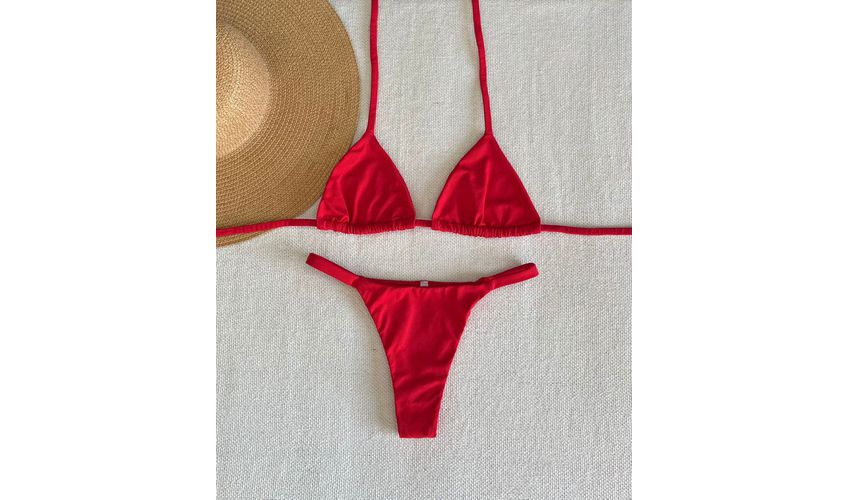 Conjunto Marina Semi Fio Vermelho