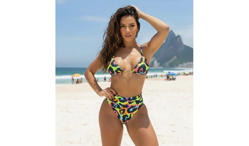 Conjunto Capri Neon Abstrato