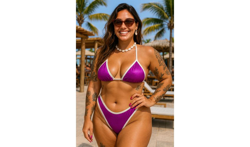 Conjunto Califórnia Bicolor Semi Fio 