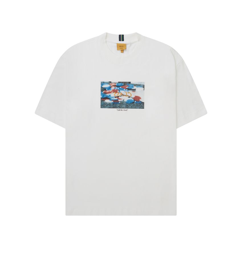 T-SHIRT "CALL THE CLOCK" OFF-WHITE