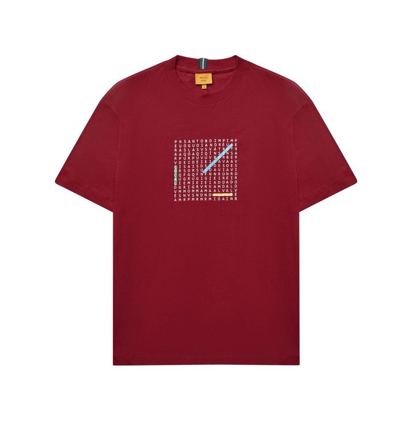 CLASS T-SHIRT "WORD SEARCH" RED