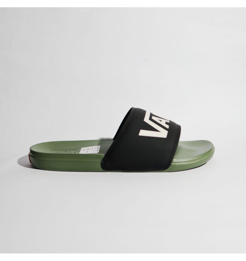 CHINELO SLIDE-ON VANS BLACK/OLIVE