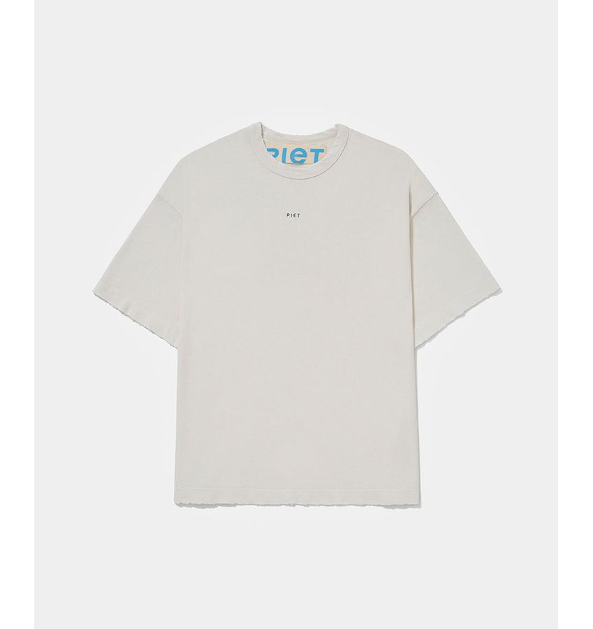 PIET Logo Tshirt Bone White 