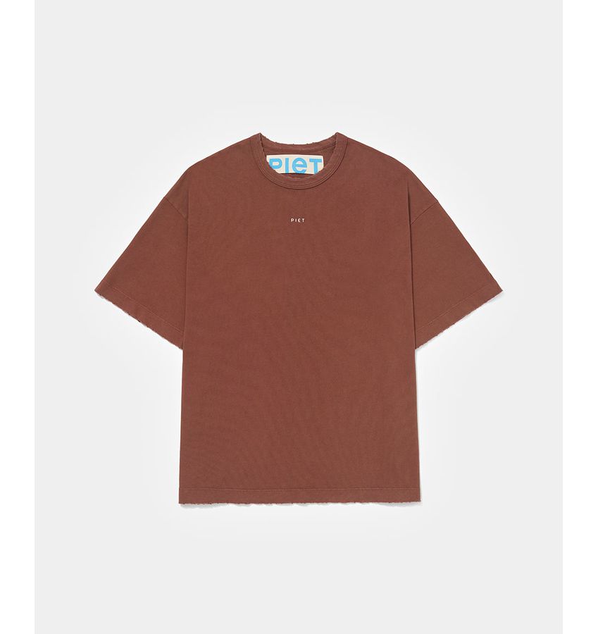 PIET Logo Tshirt Brown 