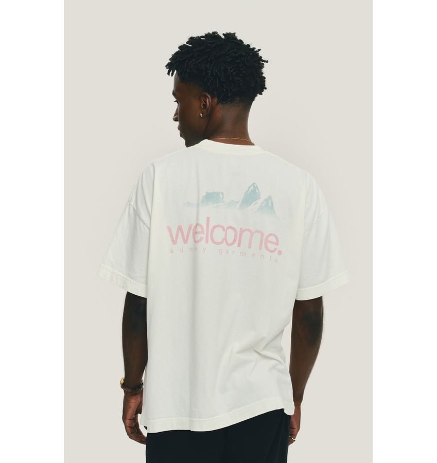 WELCOME Tshirt Boxy Alpine Off White