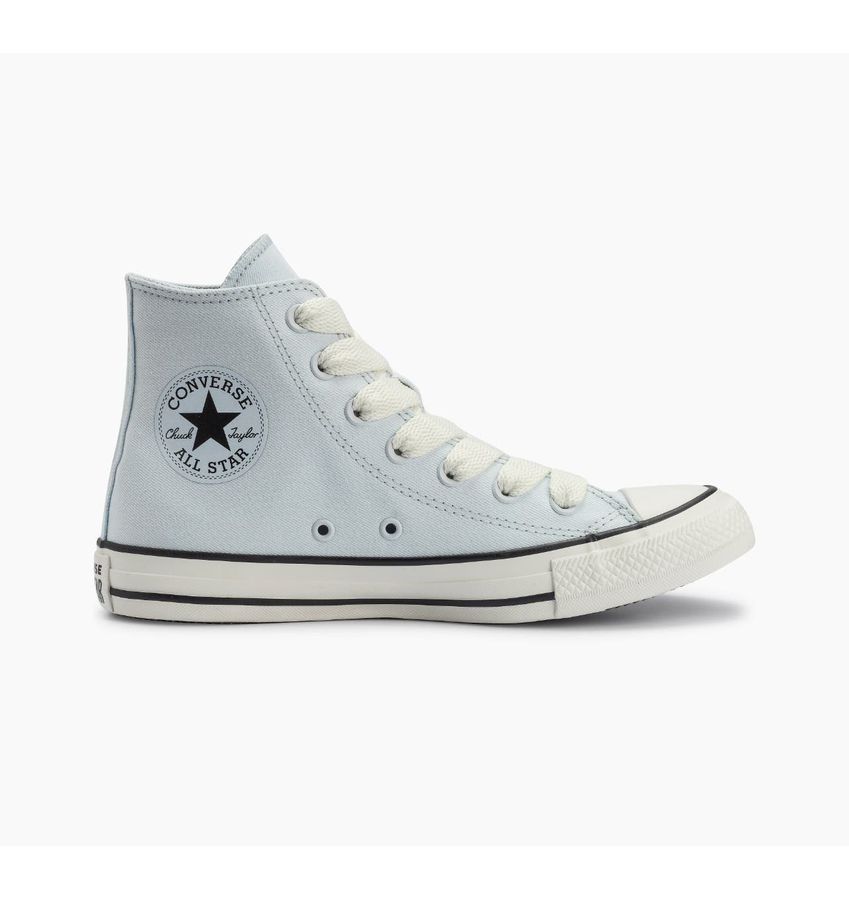 TENIS CHUCK TAYLOR ALL STAR 90SPORT AZUL CLARO AMENDOA PRETO FULL VINYL STORE
