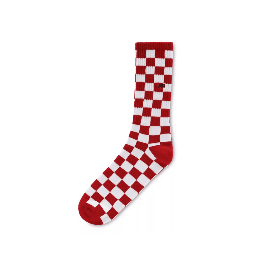 Meia Vans Checkerboard Crew II 36/40 Quadriculada red