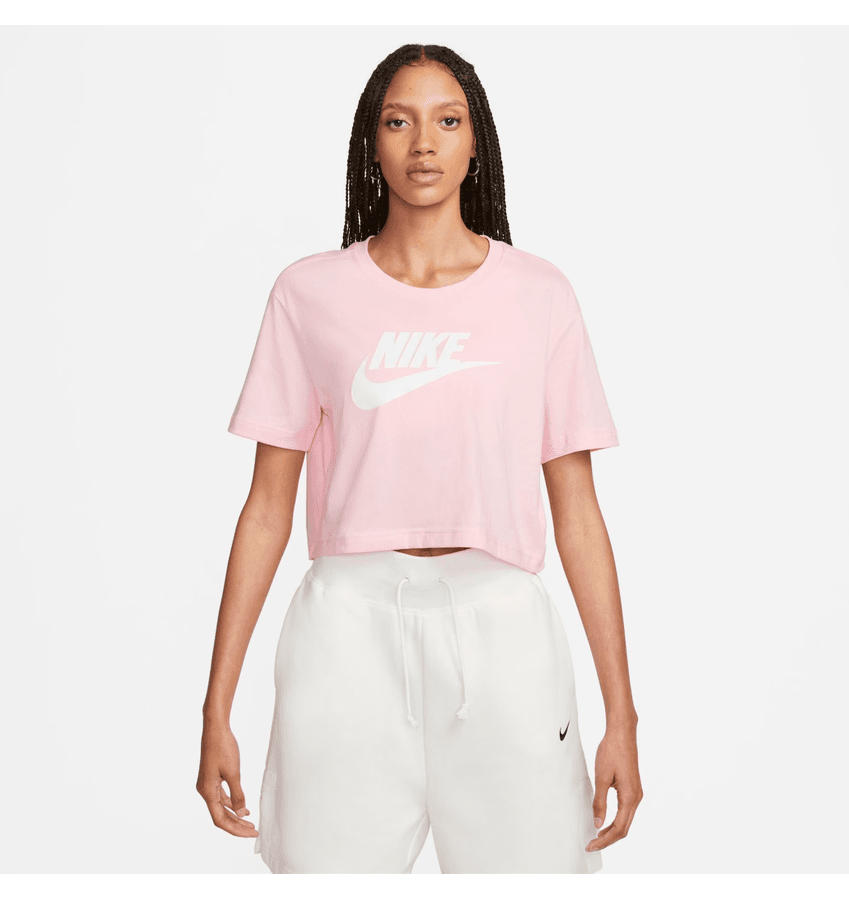 Camiseta Feminina Nike Sportswear Essential Rosa claro