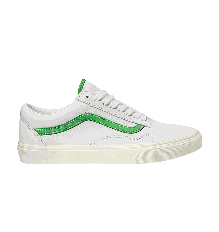 TÊNIS OLD SKOOL LEATHER WHITE GREEN