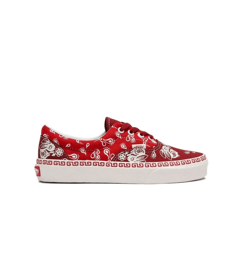 red bandana vans