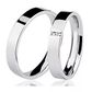 Par De Aliança Prata 950 3mm Com Zircônias