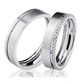 Par De Aliança Eternity Prata 950 Com 6mm