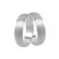 Par De Aliança Prata 950 Bride Com 5mm Anatômica