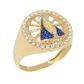 Anel De Ouro 18k Nossa Senhora Da Aparecida