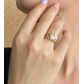 Anel De Ouro 18k Tricolor