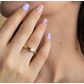 Anel Solitário de Ouro 18k Shine Com Zircônia