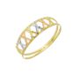 Anel de Ouro 18k Romano Tricolor