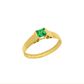 Anel De Ouro 18k Fiona Com Zircônia