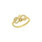 Anel De Ouro 18k Encantada com Zircônias