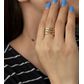 Anel De Ouro 18k Celeste