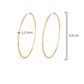 Brinco De Ouro 18k Argola De 46mm