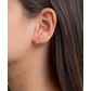 Brinco De Ouro 18k Argola Fio Redondo De 14mm