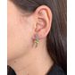 Brinco De Ouro 18k Araras Azuis