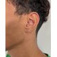 Brinco Masculino Individual De Ouro Branco 18k Bolinha De 4mm