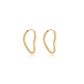 Brinco De Ouro 18k Argola Wide Coração P