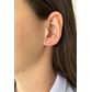 Brinco De Ouro 18k Áurea 5,0mm