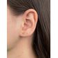 Brinco De Ouro 18k Coração Cheio 3,0mm