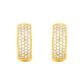 Brinco De Ouro 18k Meia Argola Lumiere P