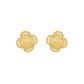 Brinco De Ouro 18k Trevo