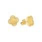 Brinco De Ouro 18k Trevo
