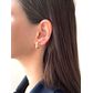 Brinco De Ouro 18k Argola Line