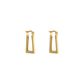 Brinco De Ouro 18k Argola Lunar