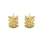 Brinco De Ouro 18k Ramo com Zircônias