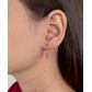 Brinco De Ouro 18k Anzol Com Bolinhas