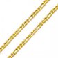 Corrente De Ouro 18k Groumet 3x1 De 4,5mm Com 50cm