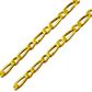 Corrente De Ouro 18k Groumet 1x1 De 2,5mm Com 45cm