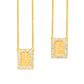 Escapulário De Ouro 18k Veneziana 60cm Com Pedras