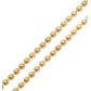 Corrente De Ouro 18k Bolinhas De 1mm Com 50cm