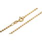 Corrente De Ouro 18k Bolinhas De 1mm Com 50cm