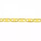 Corrente De Ouro 18k Piastrine Trabalhada De 5mm Com 70cm
